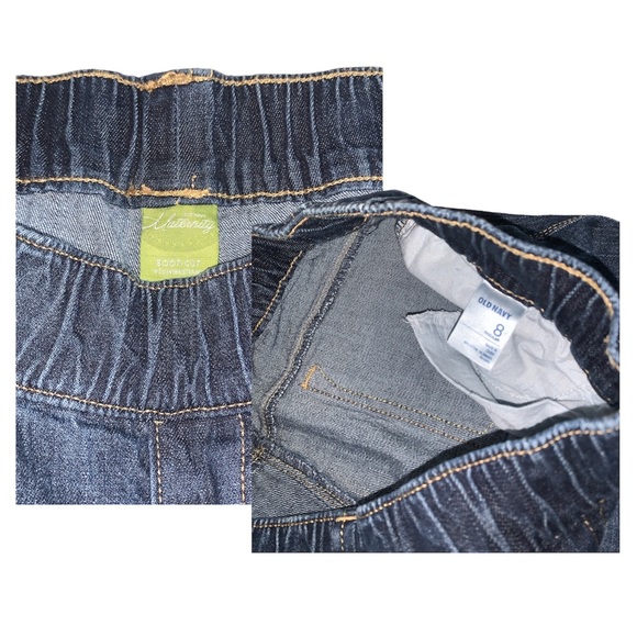 Old Navy Dark Blue Maternity Bootcut Jeans Sz 8 - Picture 8 of 8